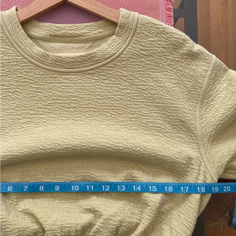 Lululemon Dew Green Textured Crewneck Pullover Sweatshirt 4 - Picture 13 of 15